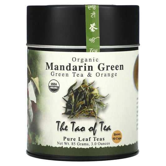 The Tao of Tea, Organic Green Tea & Orange, Mandarin Green, 3 oz (85 g) - Image 1