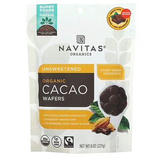 Organic Cacao Wafers for Baking & Hot Beverages - Navitas Organics