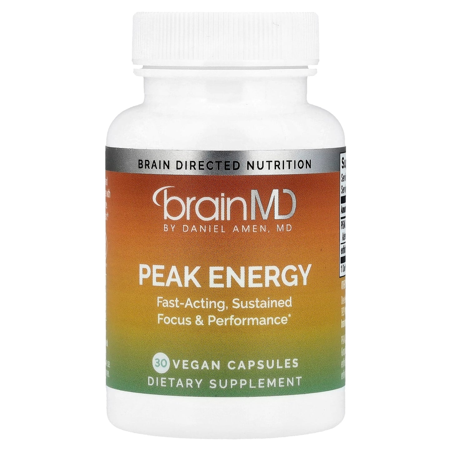 Boost Energy & Focus with BrainMD Peak Energy 30 Capsules - Image 1