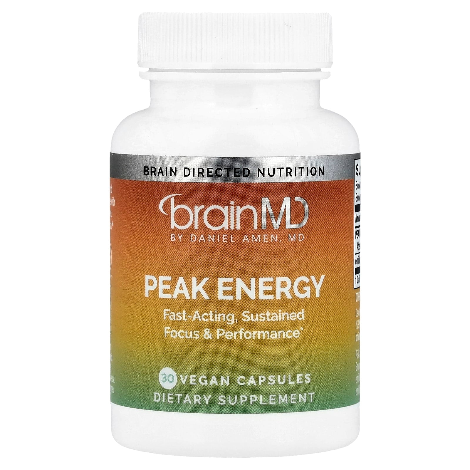 Boost Energy & Focus with BrainMD Peak Energy 30 Capsules - Image 1