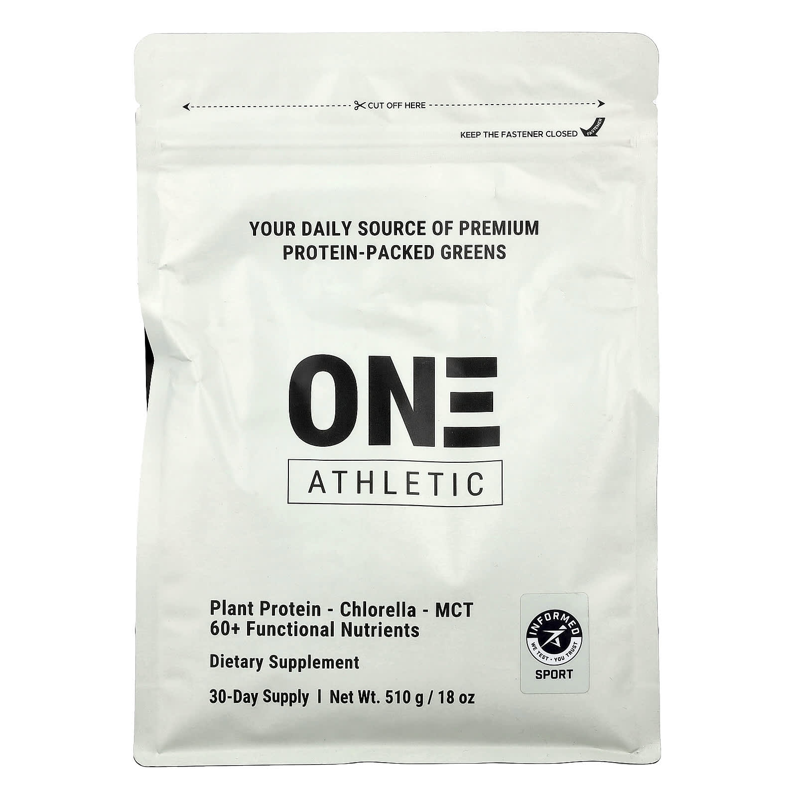 Sun Chlorella, One Athletic, 18 oz (510 g) - Image 1
