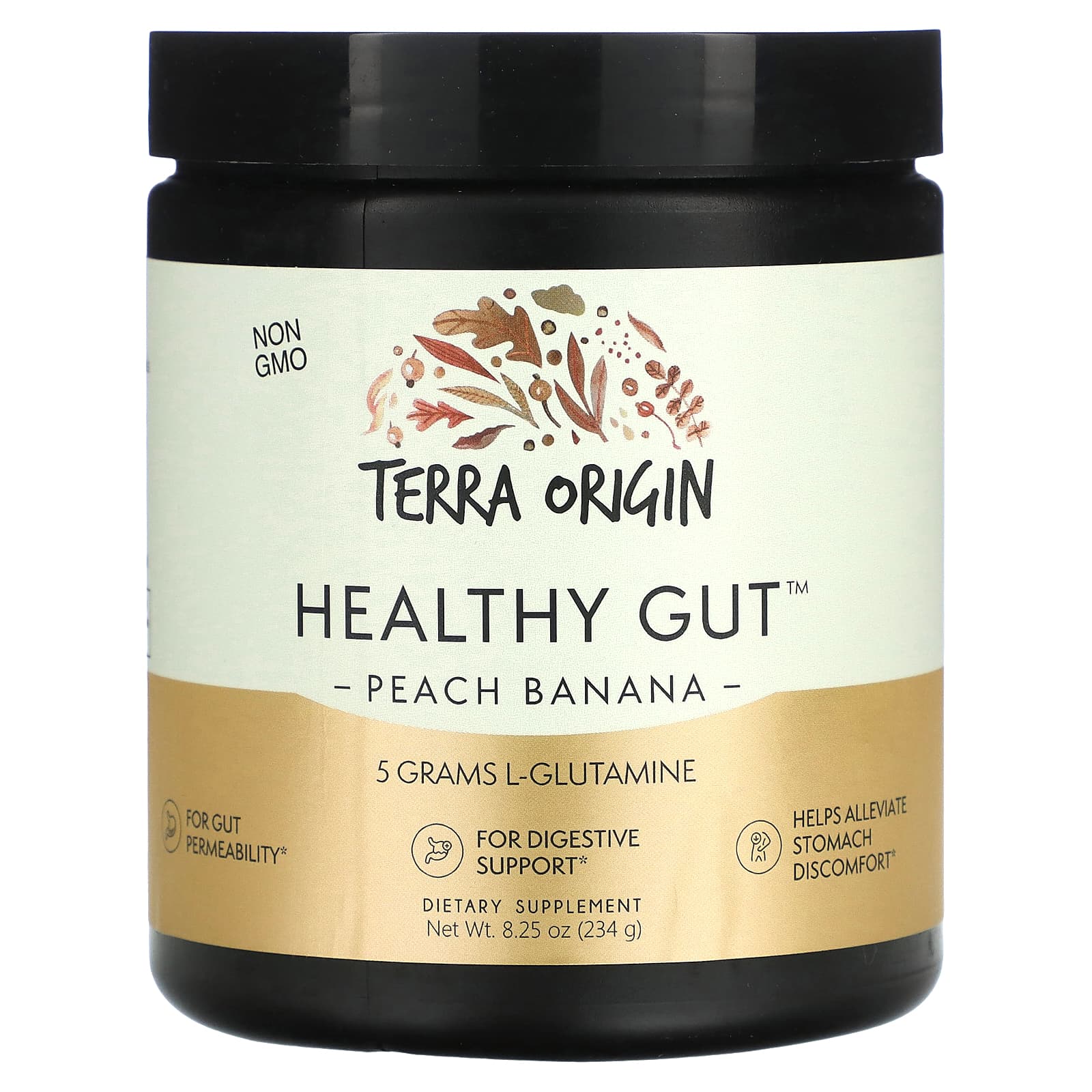 Terra Origin, Healthy Gut, Peach Banana, 8.25 oz (234 g) - Image 1