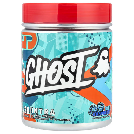 Ghost Intra Blue Raspberry - Vegan Friendly Intra Workout Powder - Image 1