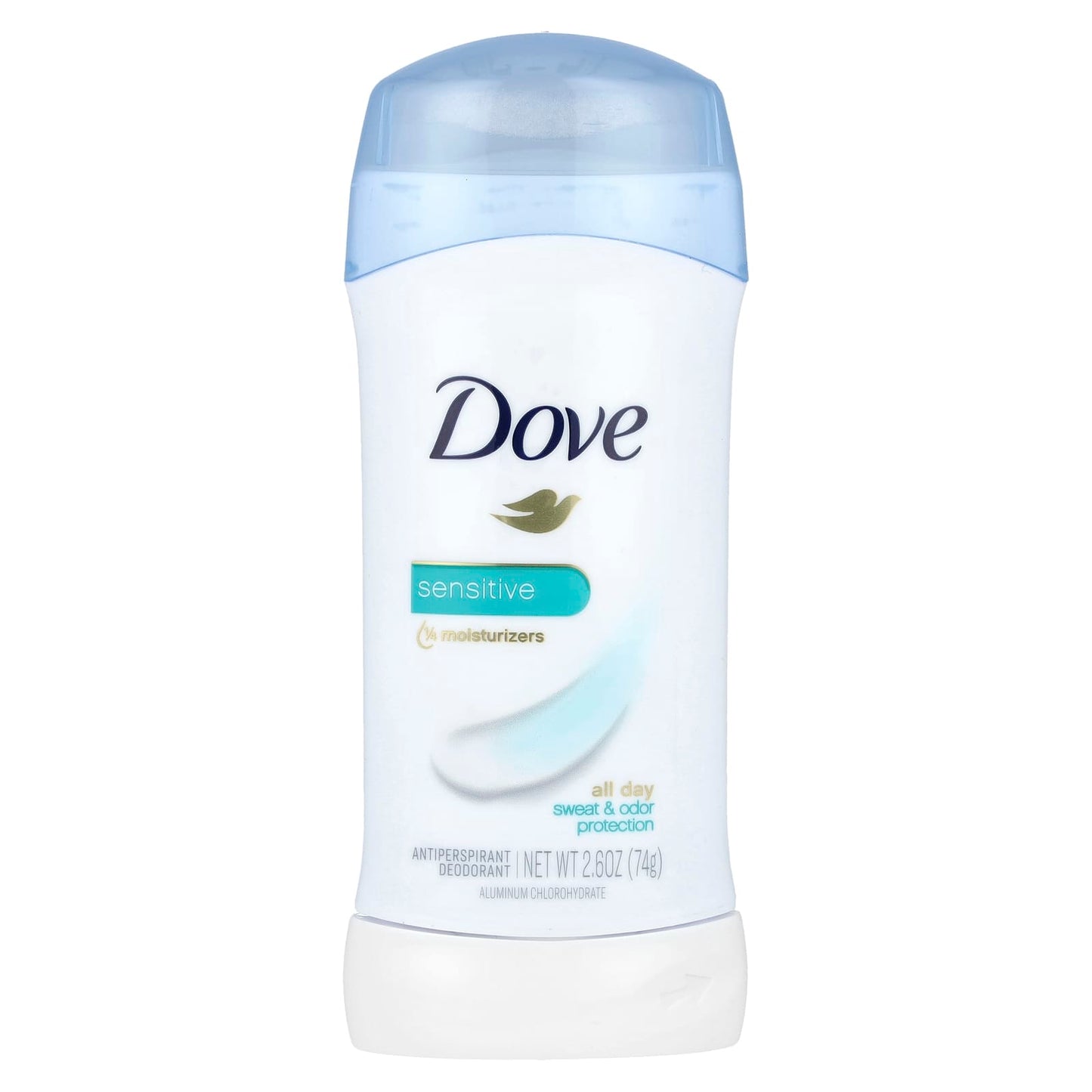 Dove Sensitive Antiperspirant Deodorant, 2.6 oz (74 g) - 24 Hour Protection - Image 1