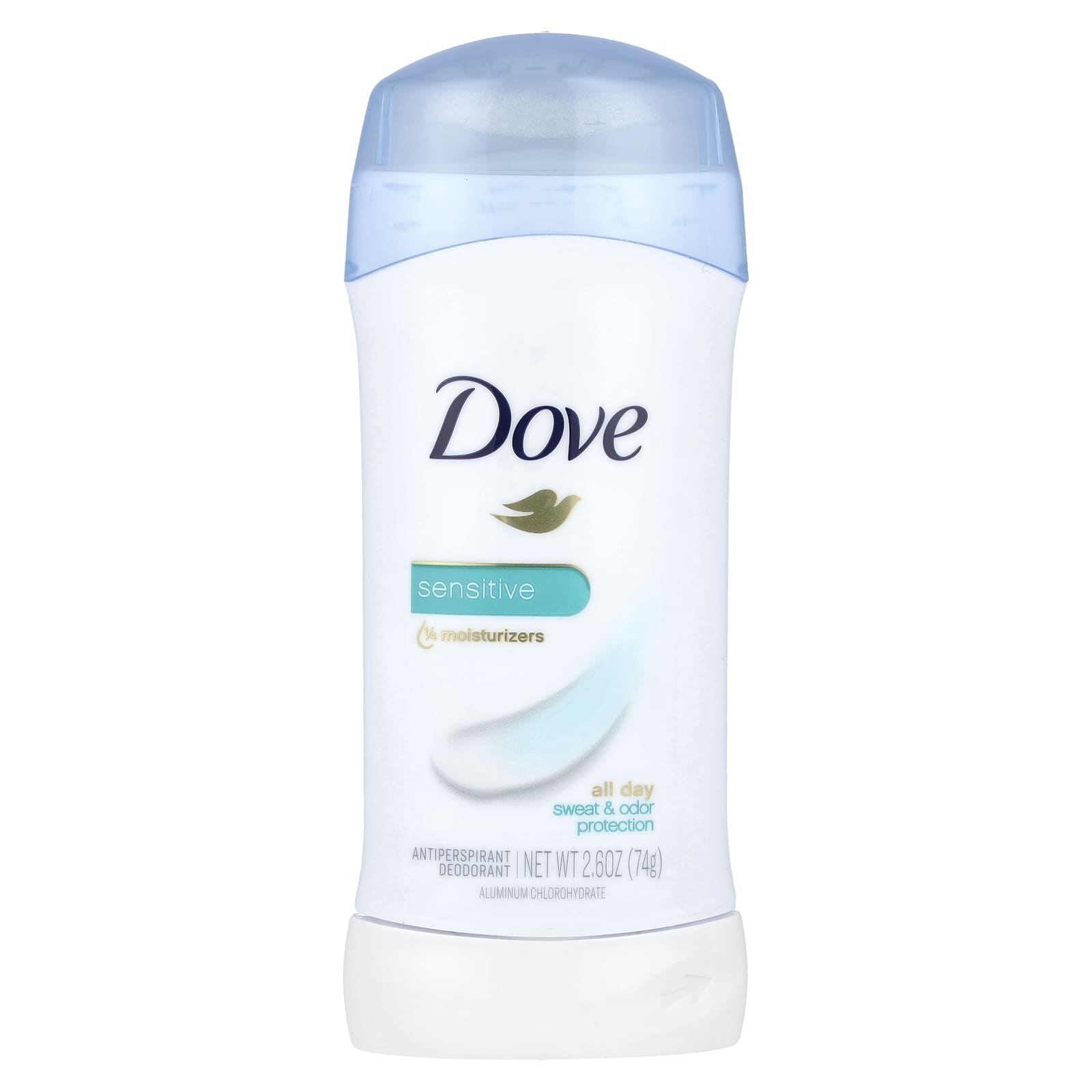 Dove Sensitive Antiperspirant Deodorant, 2.6 oz (74 g) - 24 Hour Protection - Image 1