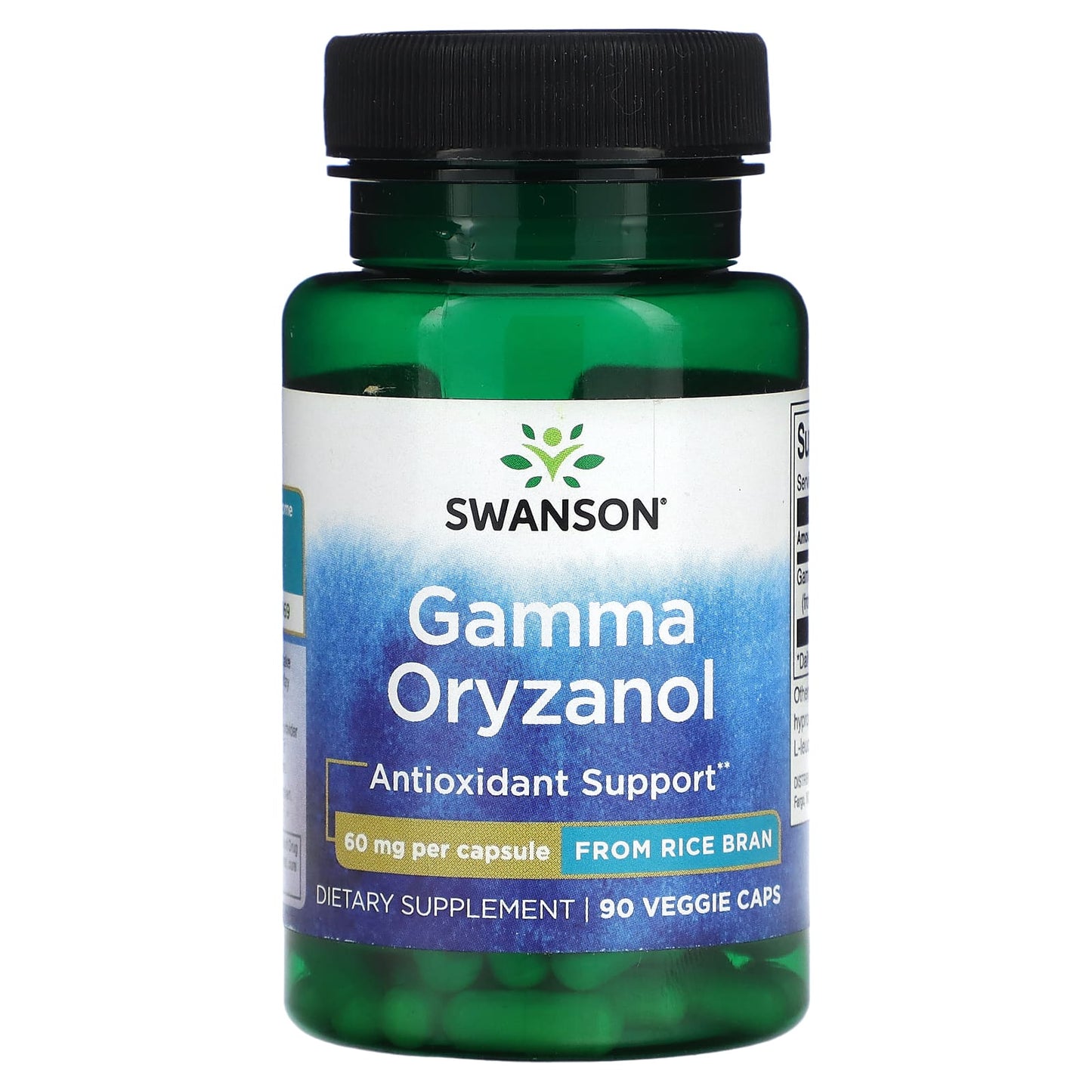 Swanson, Gamma Oryzanol, 60 mg, 90 Veggie Caps - Image 1