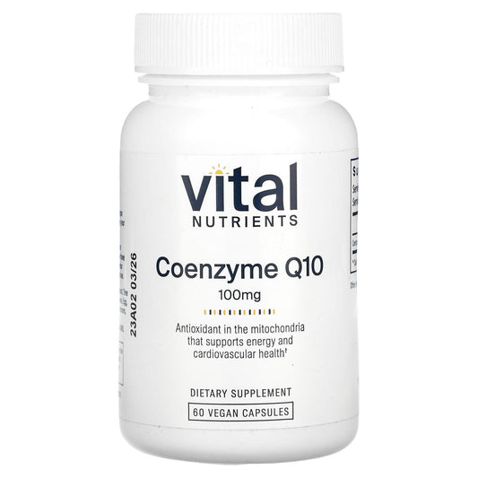 Vital Nutrients, Coenzyme Q10, 100 mg, 60 Vegan Capsules - Image 1