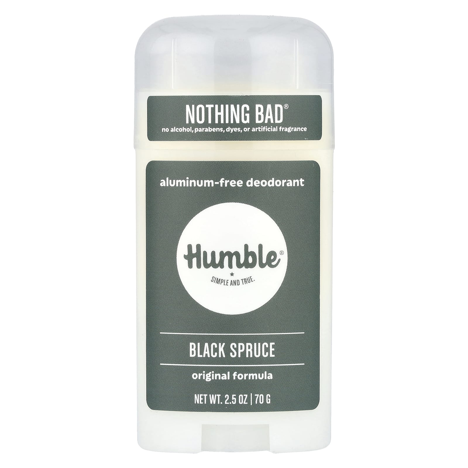 Natural Aluminum-Free Deodorant by Humble Brands - Black Spruce 2.5 oz - Image 1