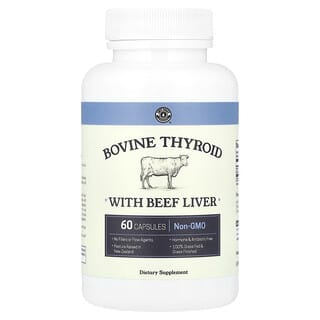 Bovine Thyroid with Beef Liver Supplement by Left Coast Performance