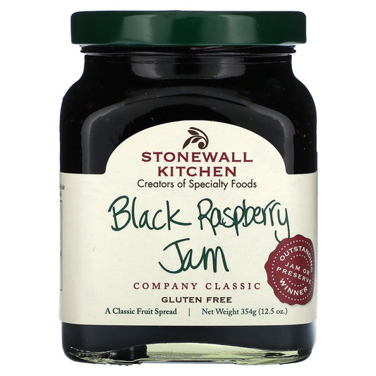 Stonewall Kitchen, Black Raspberry Jam, 12.5 oz (354 g) - Image 1