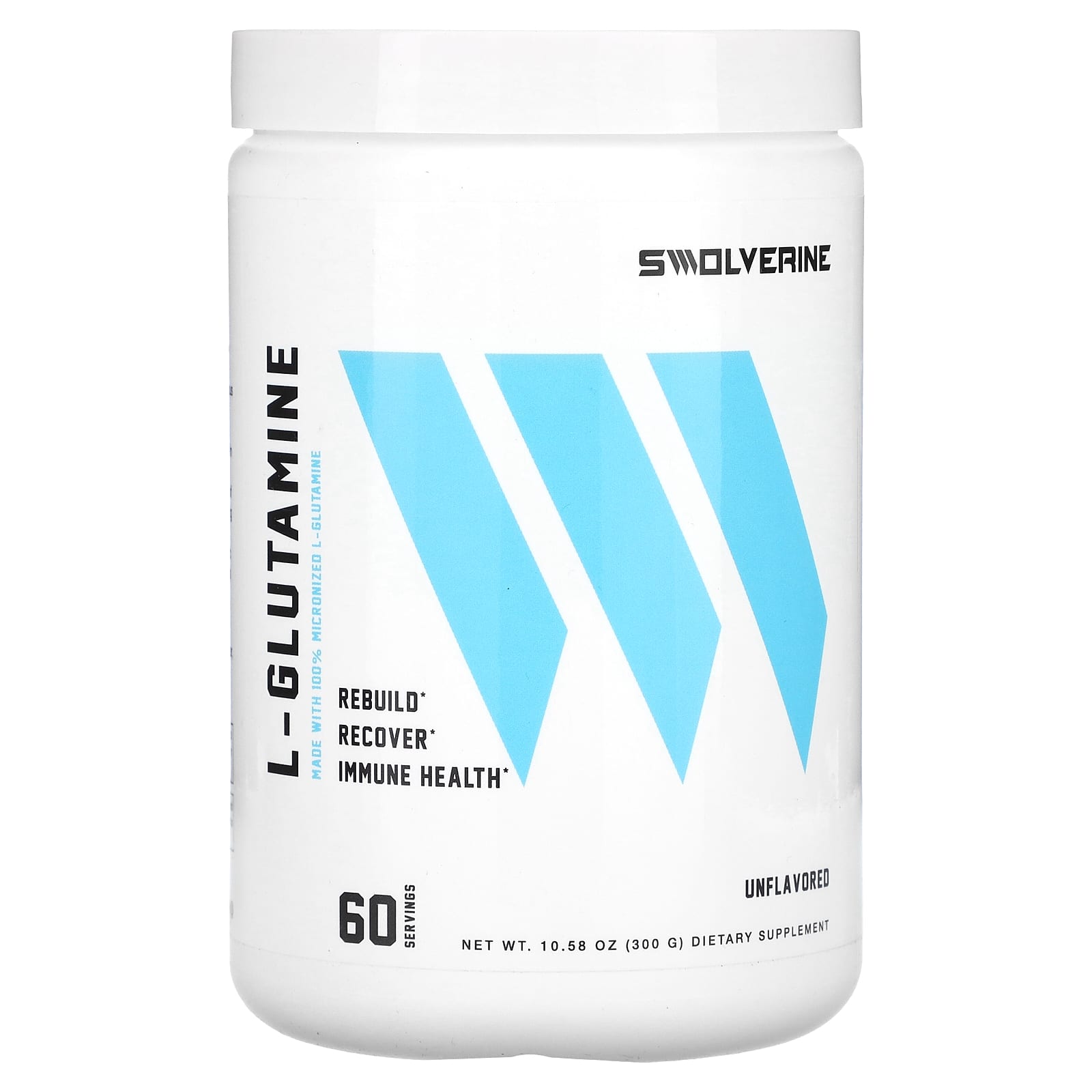 Swolverine, L-Glutamine, Unflavored, 10.58 oz (300 g) - Image 1