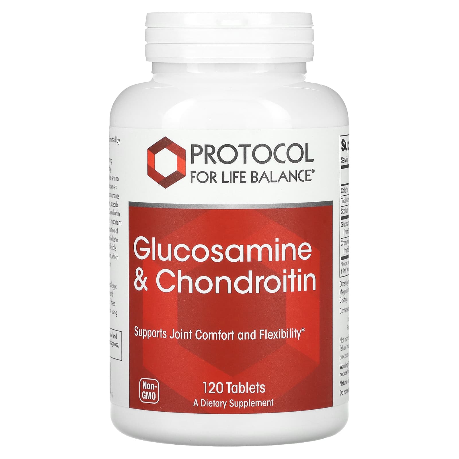 Protocol for Life Balance, Glucosamine & Chondroitin, 120 Tablets - Image 1