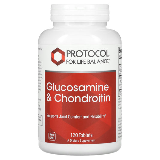 Protocol for Life Balance, Glucosamine & Chondroitin, 120 Tablets - Image 1
