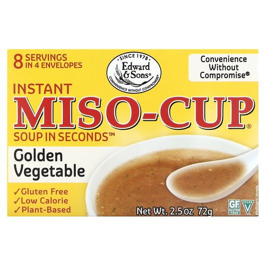 Edward & Sons Instant Miso-Cup Golden Vegetable, 4 Envelopes - Image 1