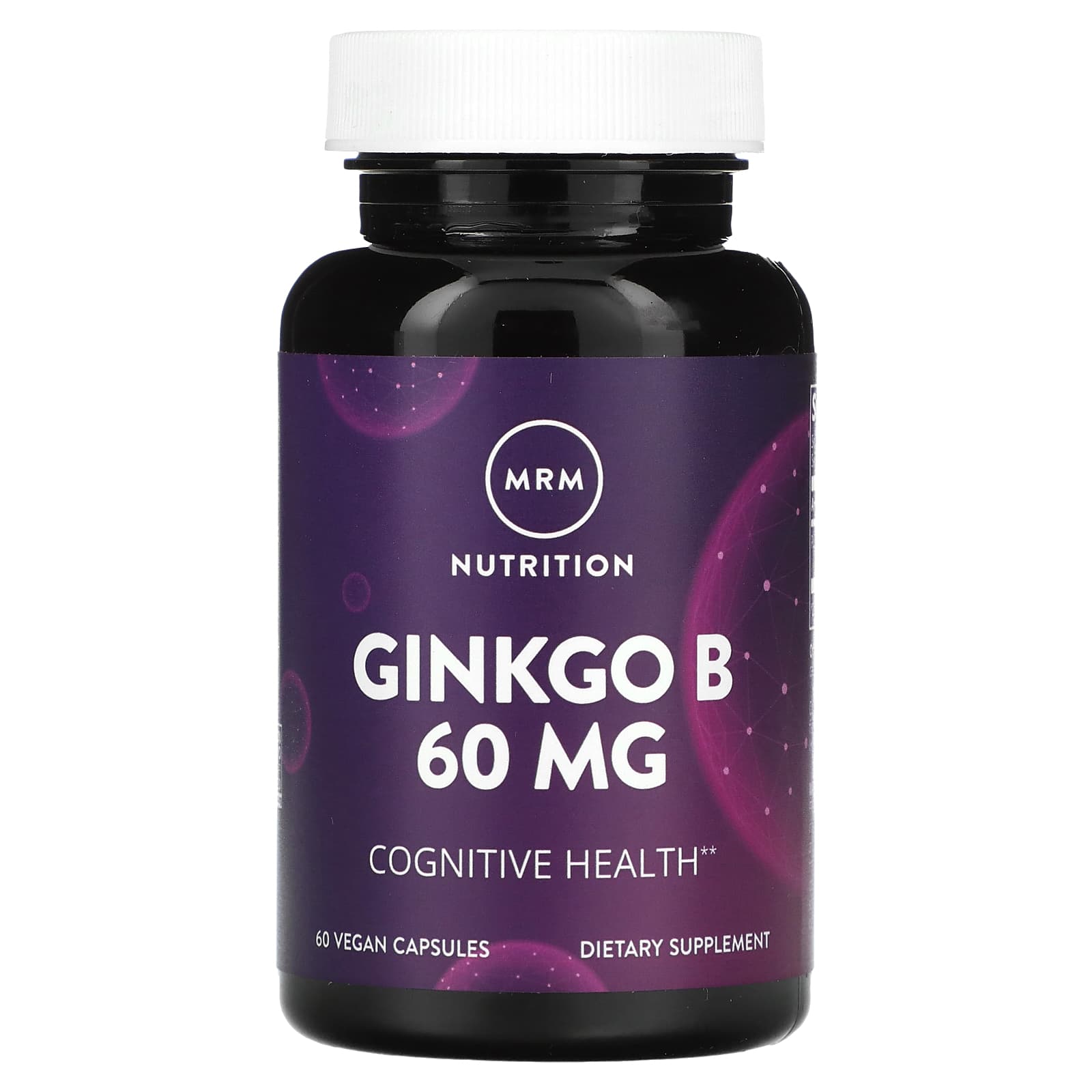MRM Nutrition, Ginkgo B, 60 mg, 60 Vegan Capsules - Image 1