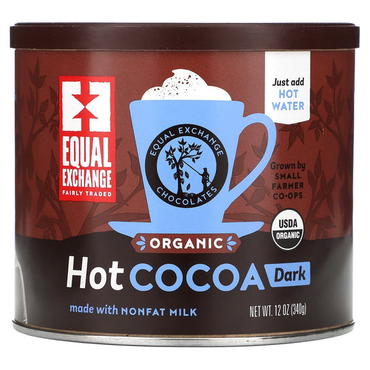 Rich & Fair Dark Hot Cocoa, USDA Organic, 12 oz (340g) - Image 1