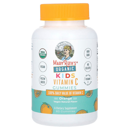 MaryRuth's, Organic Kids Vitamin C Gummies, Orange, 60 Gummies (45 mg per Gummy) - Image 1