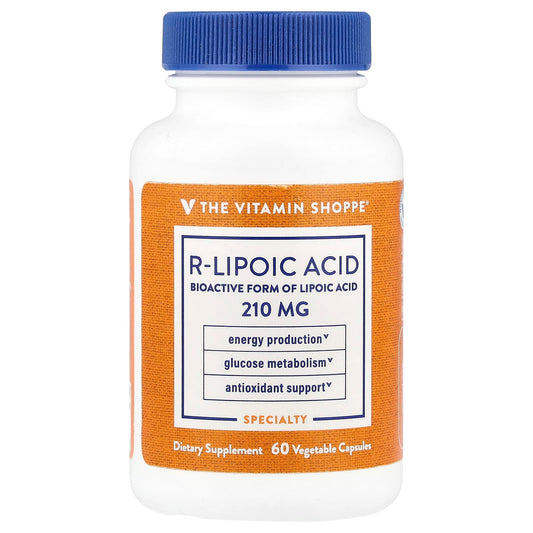 The Vitamin Shoppe, R-Lipoic Acid , 60 Vegetable Capsules - Image 1