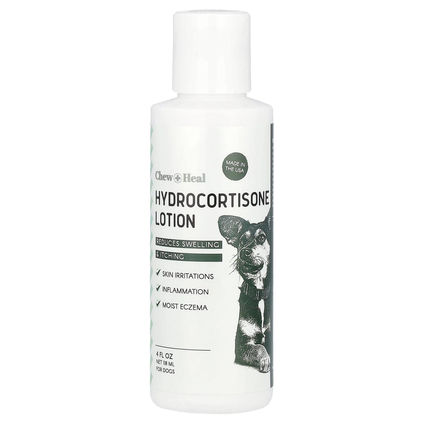 Chew + Heal Hydrocortisone Lotion for Dog Skin Irritations, 4 fl oz - Image 1