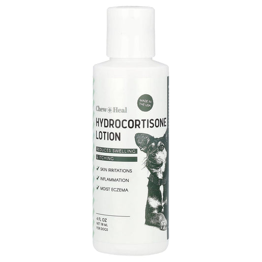 Chew + Heal Hydrocortisone Lotion for Dog Skin Irritations, 4 fl oz - Image 1