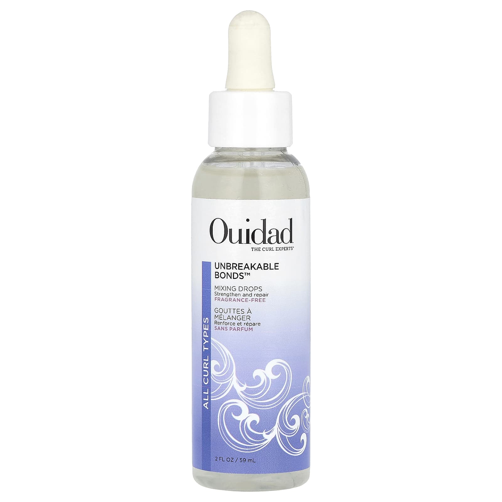 Ouidad, Unbreakable Bonds™, Mixing Drops, Fragrance Free, 2 fl oz (59 ml) - Image 1