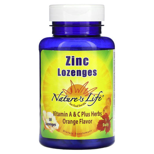 Nature's Life, Zinc Lozenges, Orange, 50 Lozenges - Image 1