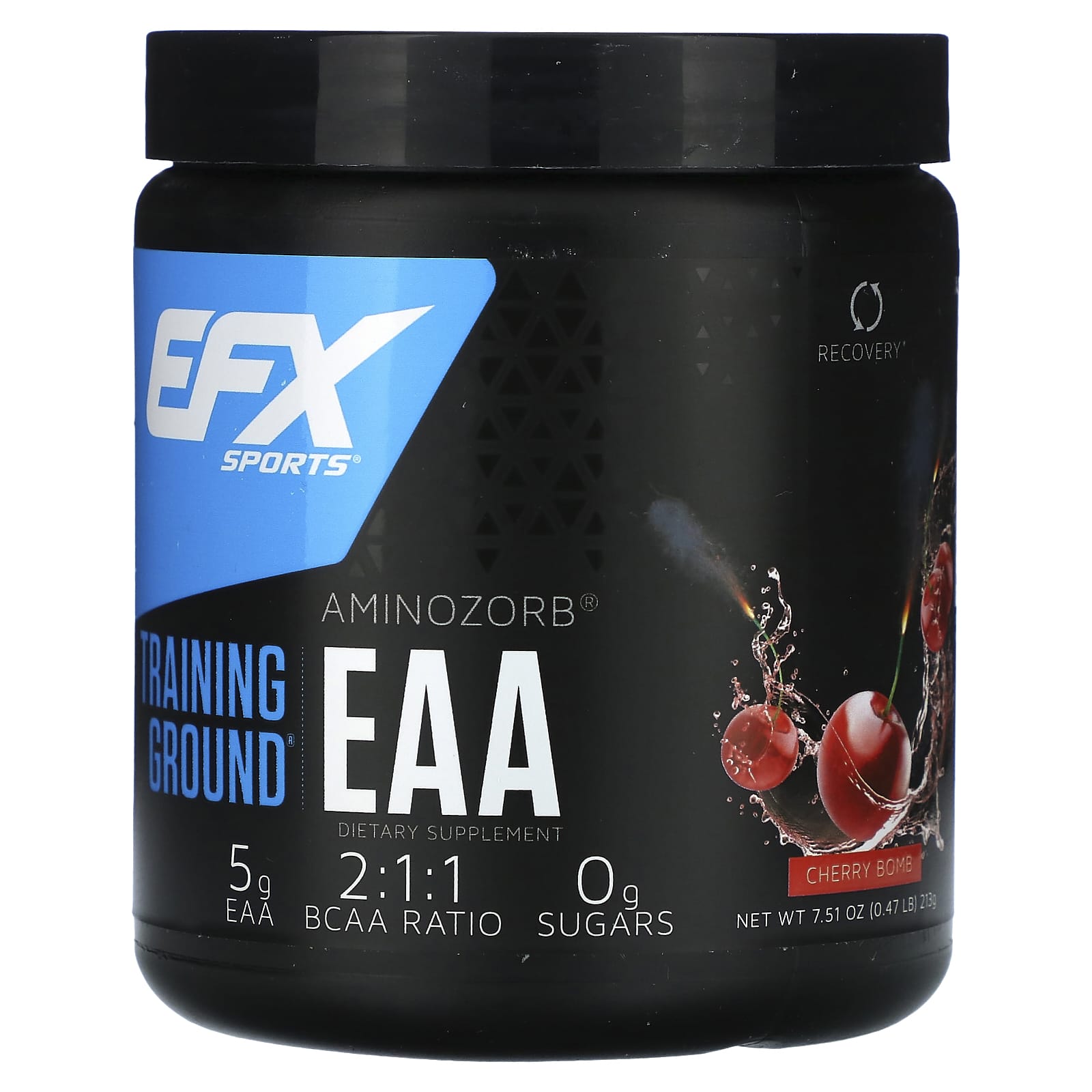 EFX Sports Aminozorb EAA Recovery Supplement Cherry Bomb 7.51 oz - Image 1