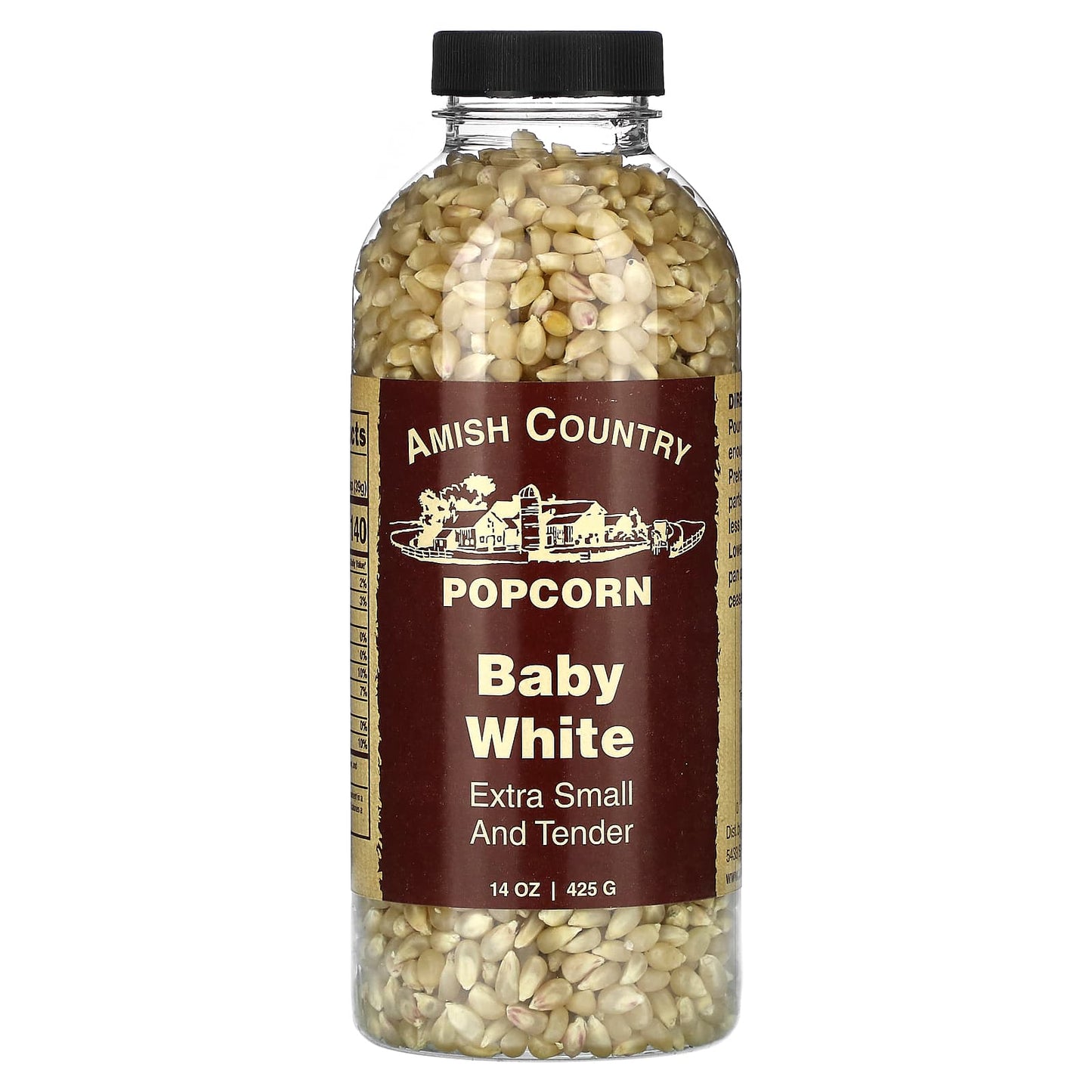 Delicious Amish Country Baby White Popcorn, 14 oz - Non-GMO & Kosher - Image 1