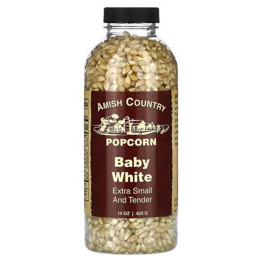 Delicious Amish Country Baby White Popcorn, 14 oz - Non-GMO & Kosher - Image 1