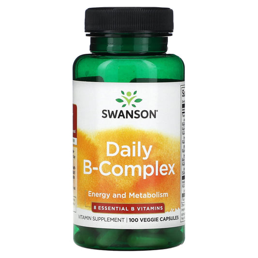 Swanson, Daily B-Complex, 100 Veggie Capsules - Image 1