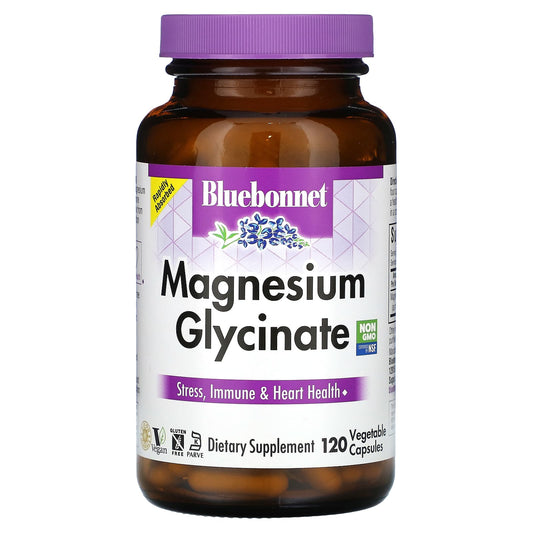 Magnesium Glycinate Supplement for Stress Relief & Heart Health by Bluebonnet Nutrition - Image 1