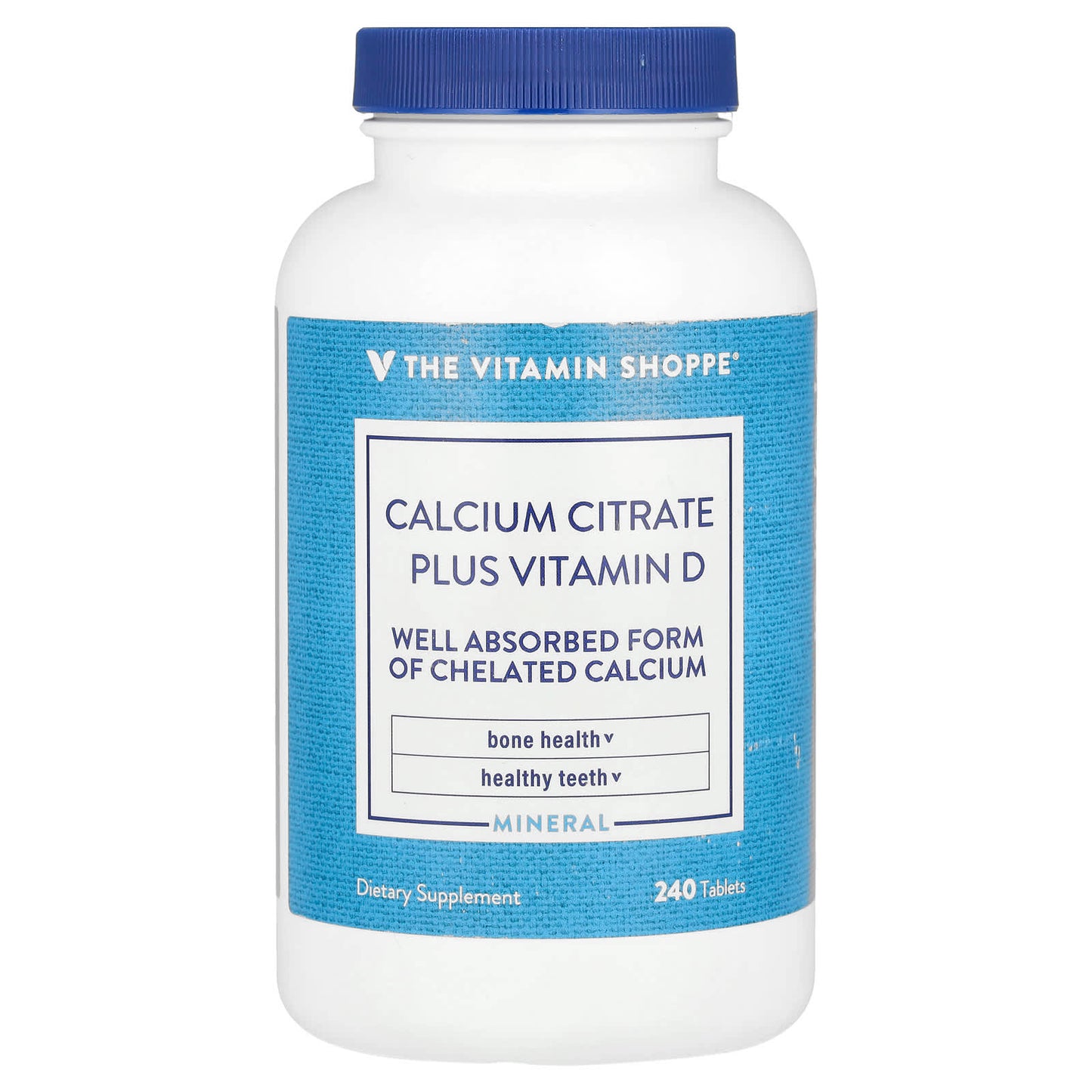 The Vitamin Shoppe, Calcium Citrate Plus Vitamin D, 240 Tablets