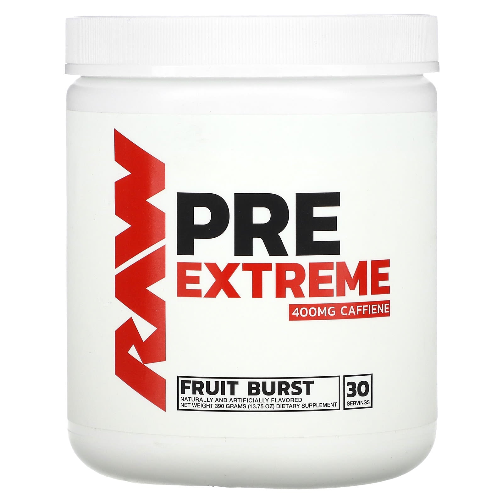 Raw Nutrition, Pre Extreme, Fruit Burst, 13.75 oz (390 g) - Image 1
