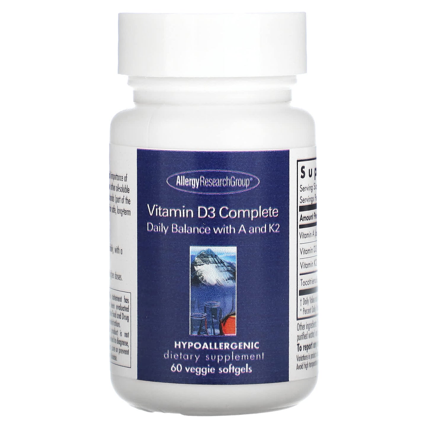 Vitamin D3 Complete with K2 & A - Allergy Research Group - Image 1