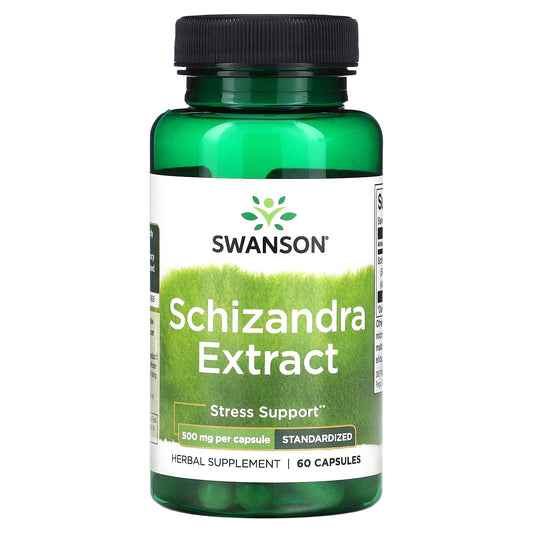 Swanson, Schizandra Extract, Standardized, 500 mg, 60 Capsules - Image 1