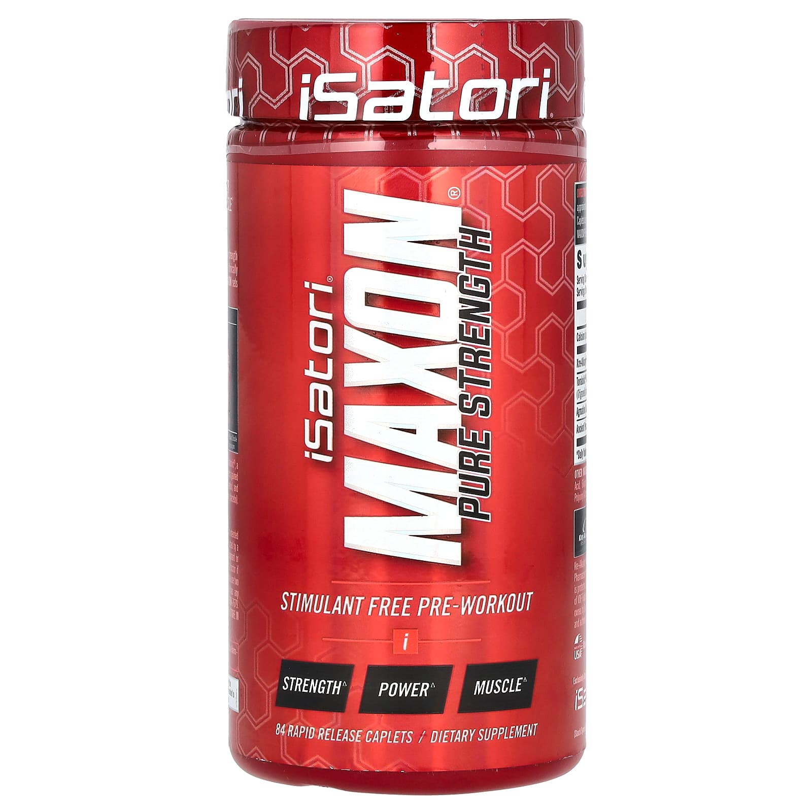 Maxon Pure Strength Stimulant-Free Pre-Workout Supplement - Image 1
