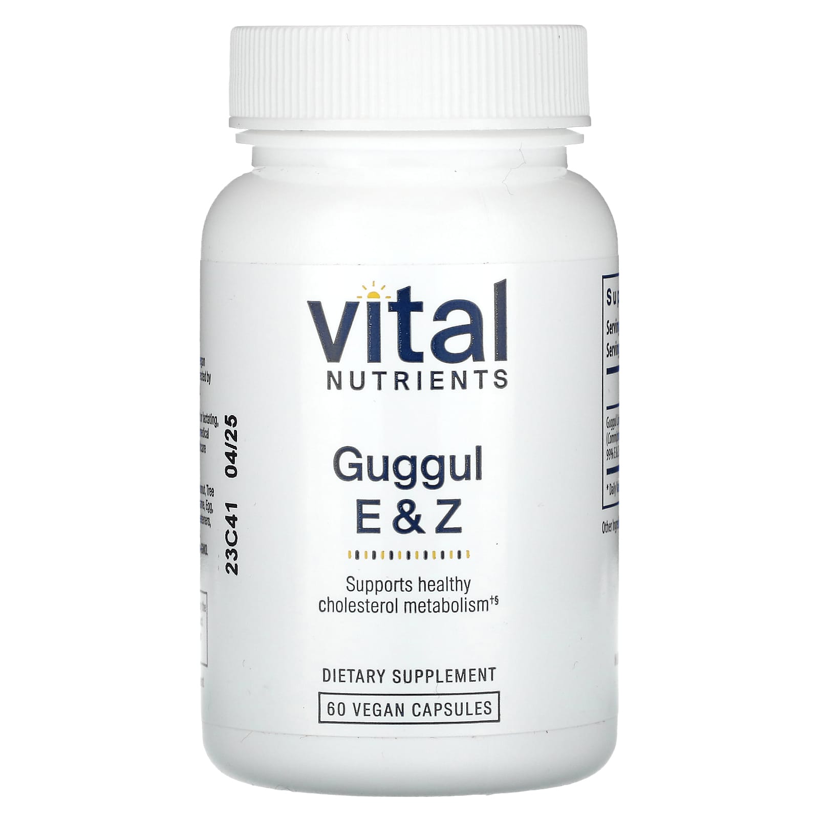 Vital Nutrients, Guggul E & Z, 60 Vegan Capsules (37.5 mg per Capsule) - Image 1
