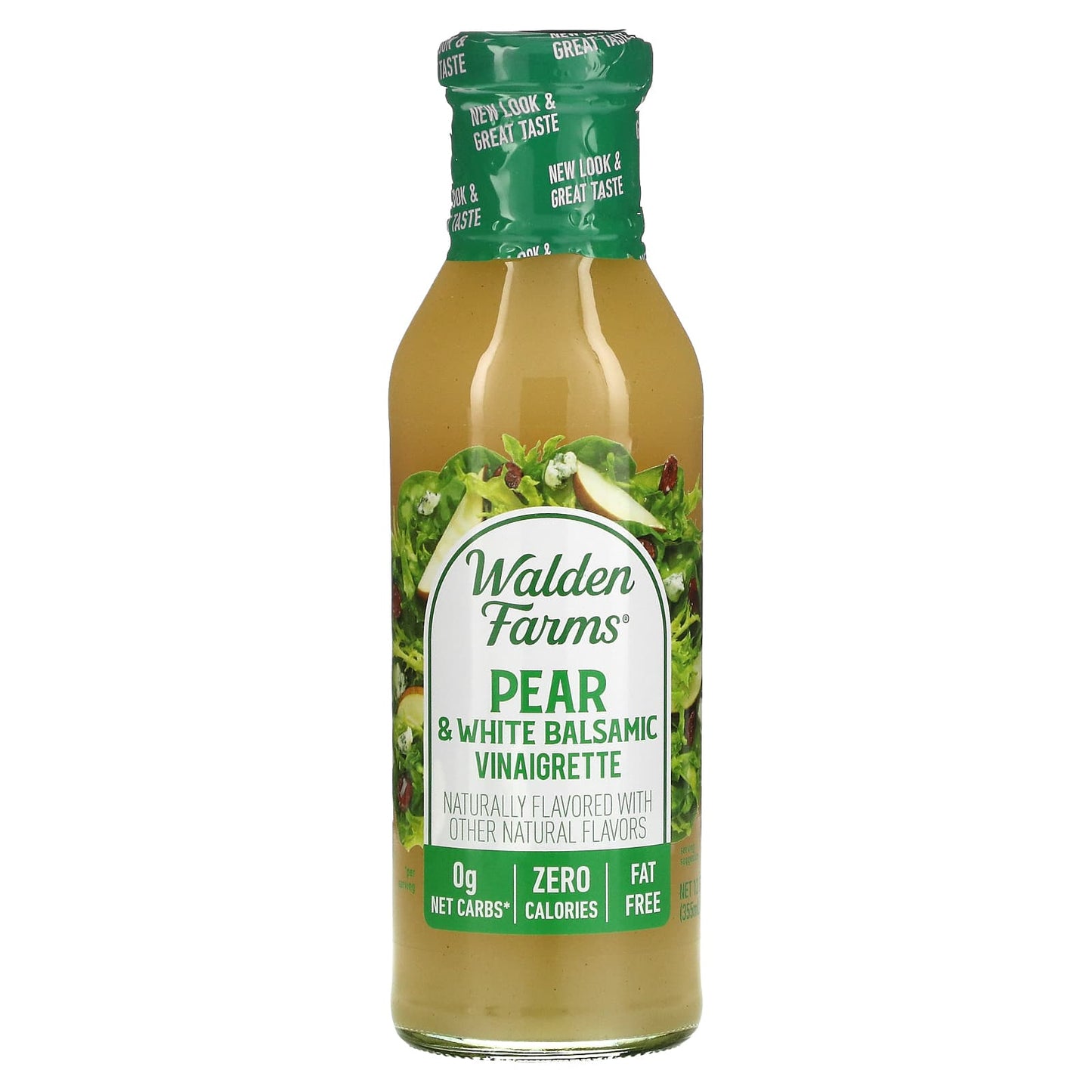 Walden Farms, Pear & White Balsamic Vinaigrette Dressing, 12 fl oz (355 ml) - Image 1