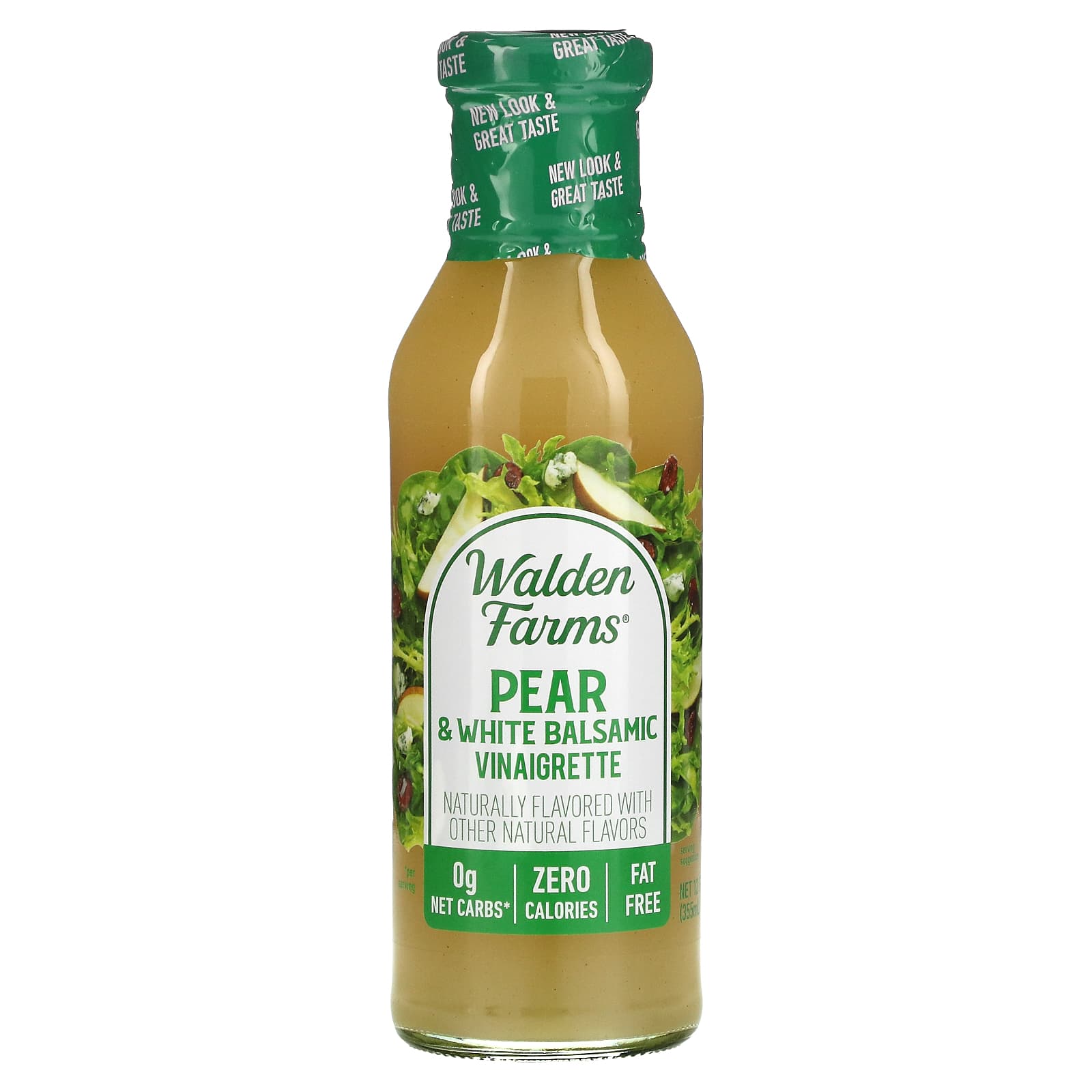 Walden Farms, Pear & White Balsamic Vinaigrette Dressing, 12 fl oz (355 ml) - Image 1