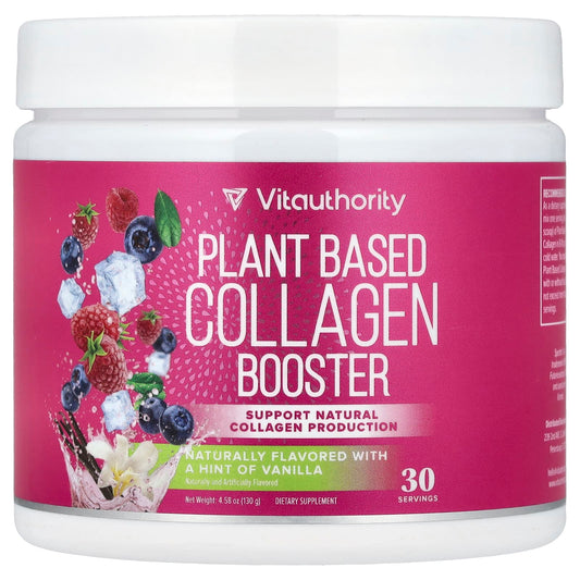 Vitauthority, Plant Based Collagen Booster, A Hint of Vanilla, 4.58 oz (130 g) - Image 1