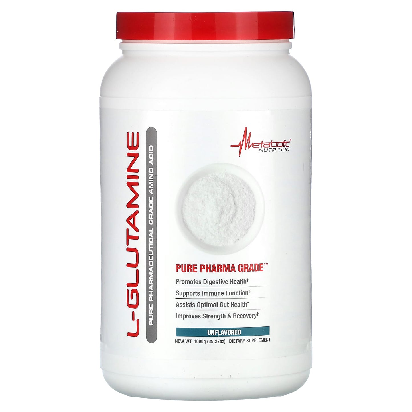 Metabolic Nutrition, L-Glutamine, Unflavored, 35.27 oz (1,000 g) - Image 1