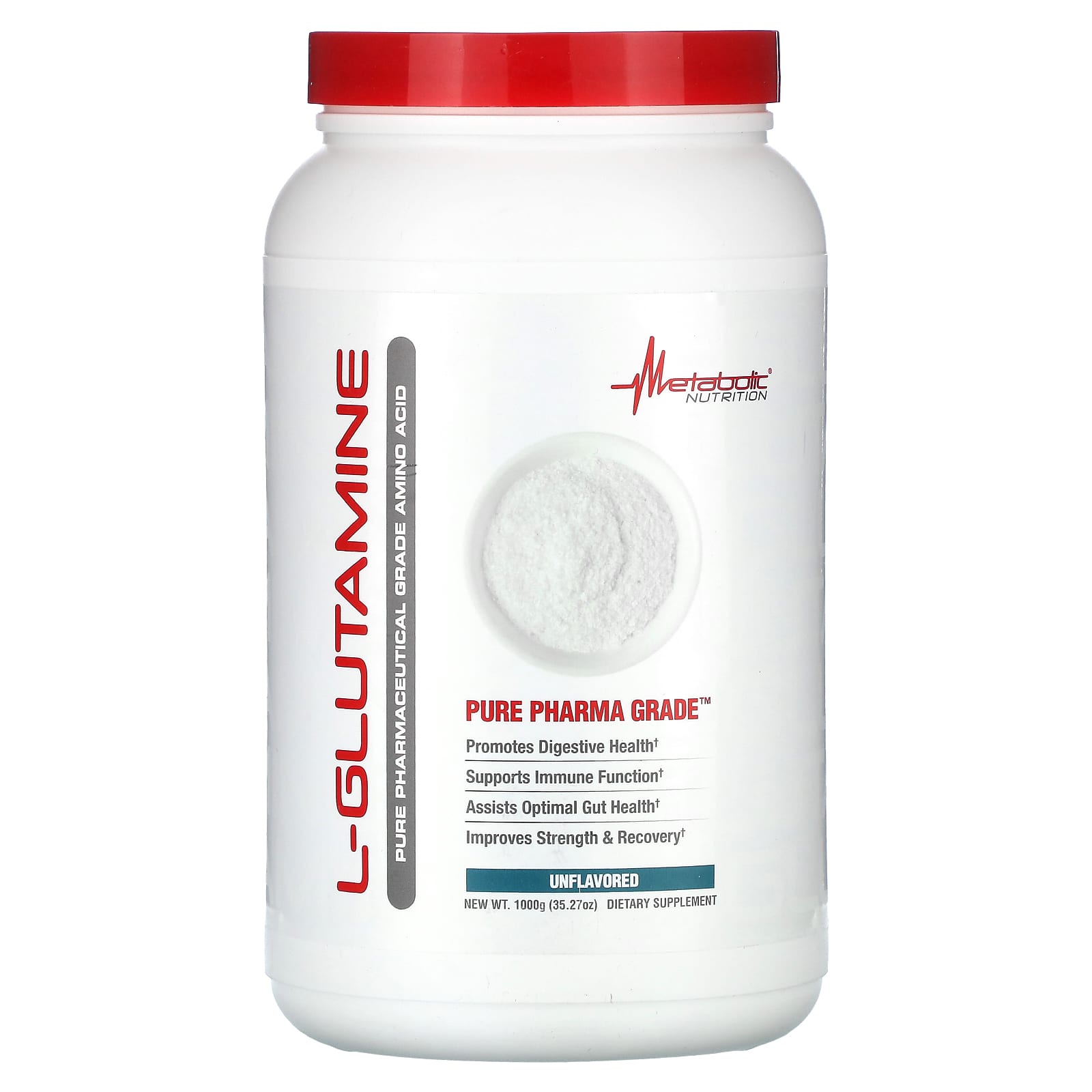 Metabolic Nutrition, L-Glutamine, Unflavored, 35.27 oz (1,000 g) - Image 1