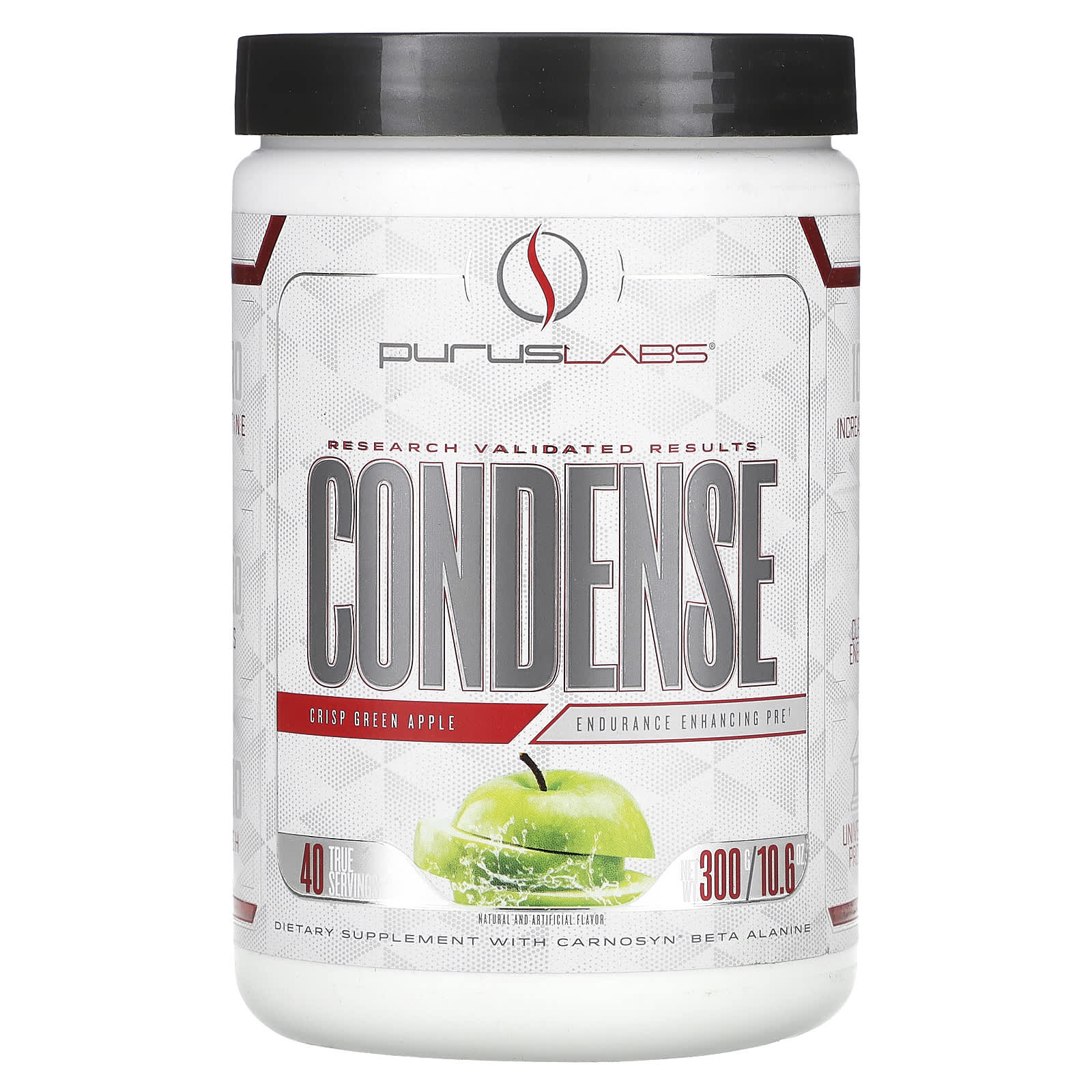 Purus Labs, ConDense, Endurance Enhancing Pre, Crisp Green Apple, 10.6 oz (300 g) - Image 1