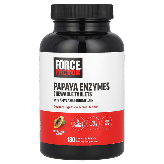 Force Factor Papaya Enzymes Digestion & Gut Health Supplement - Image 1
