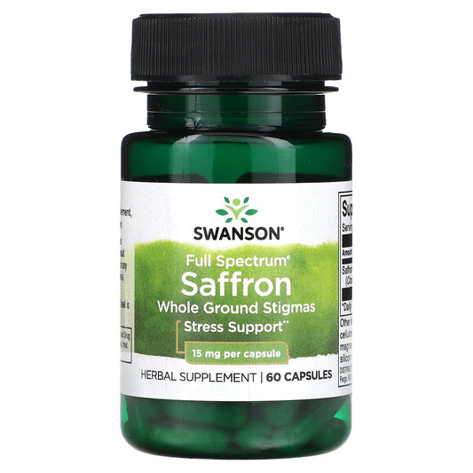 Swanson, Saffron, 15 mg , 60 Capsules - Image 1