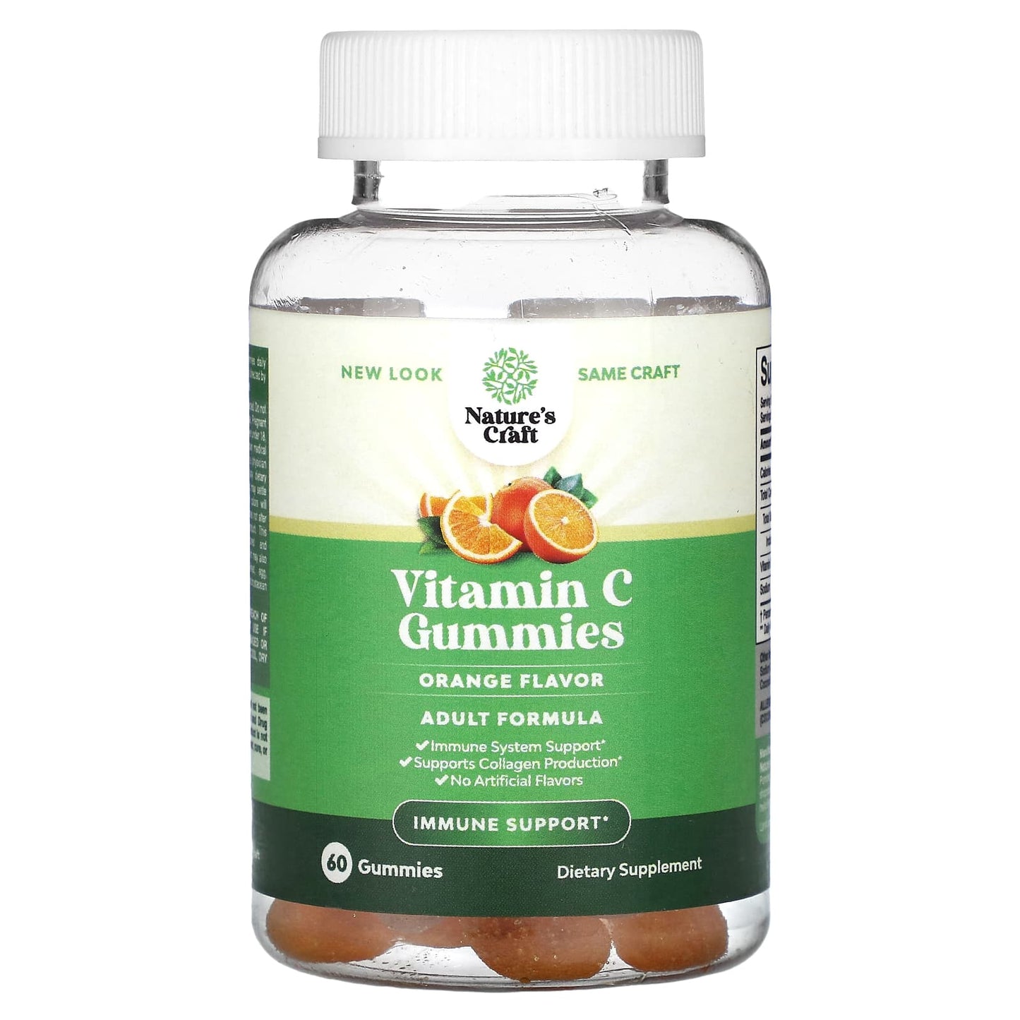 Nature's Craft, Vitamin C Gummies, Orange , 60 Gummies - Image 1