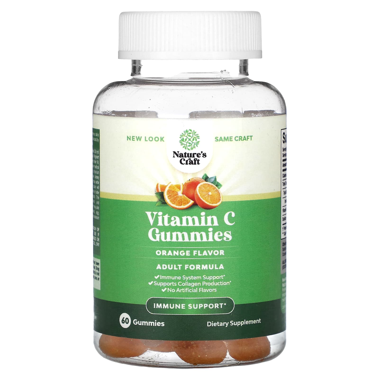 Nature's Craft, Vitamin C Gummies, Orange , 60 Gummies - Image 1