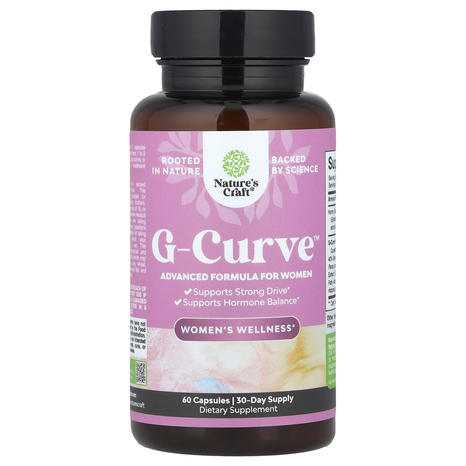 Nature's Craft, Women's Wellness, G-Curve™, 60 Capsules - Image 1
