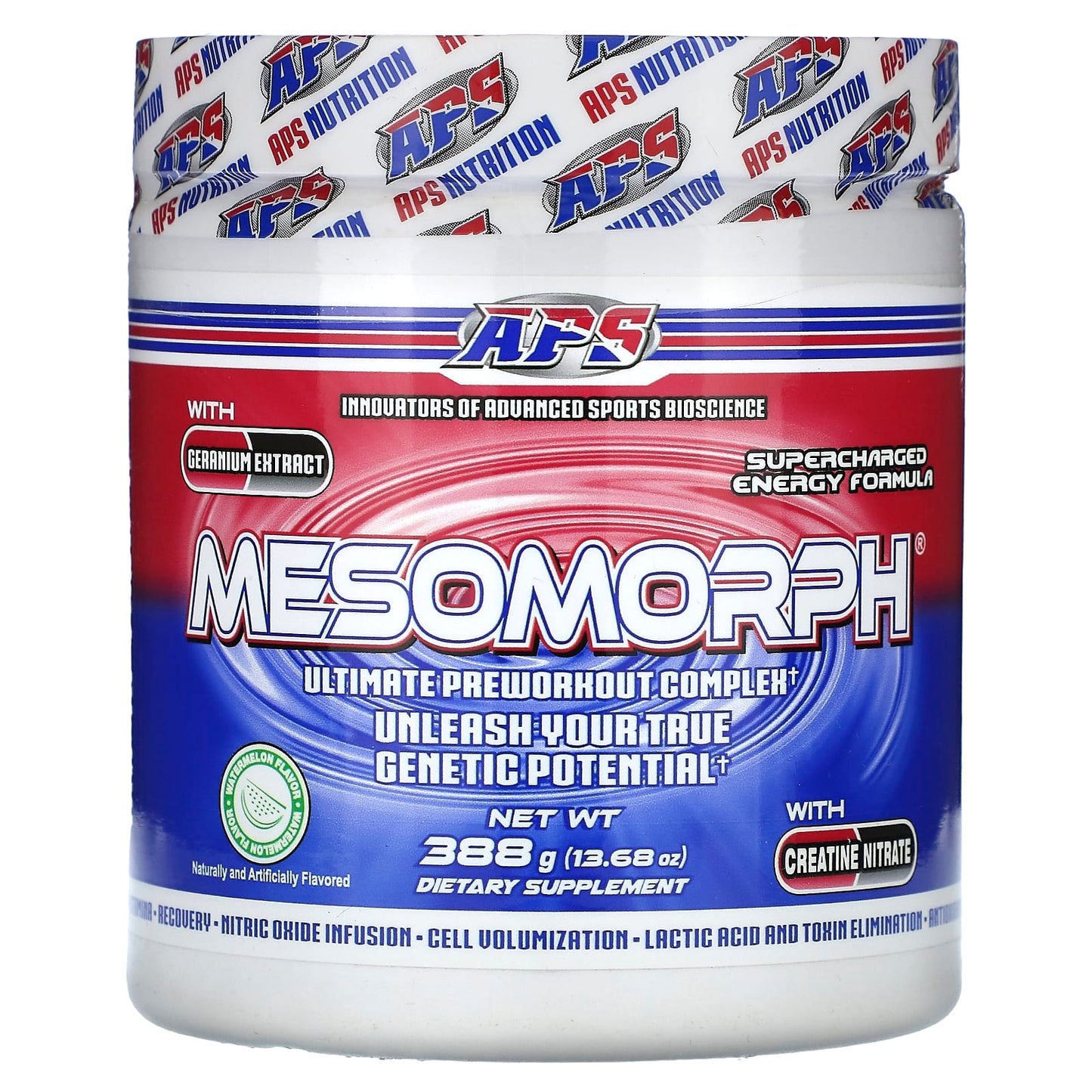 APS Mesomorph Watermelon Pre-Workout Supplement 13.68oz - Image 1