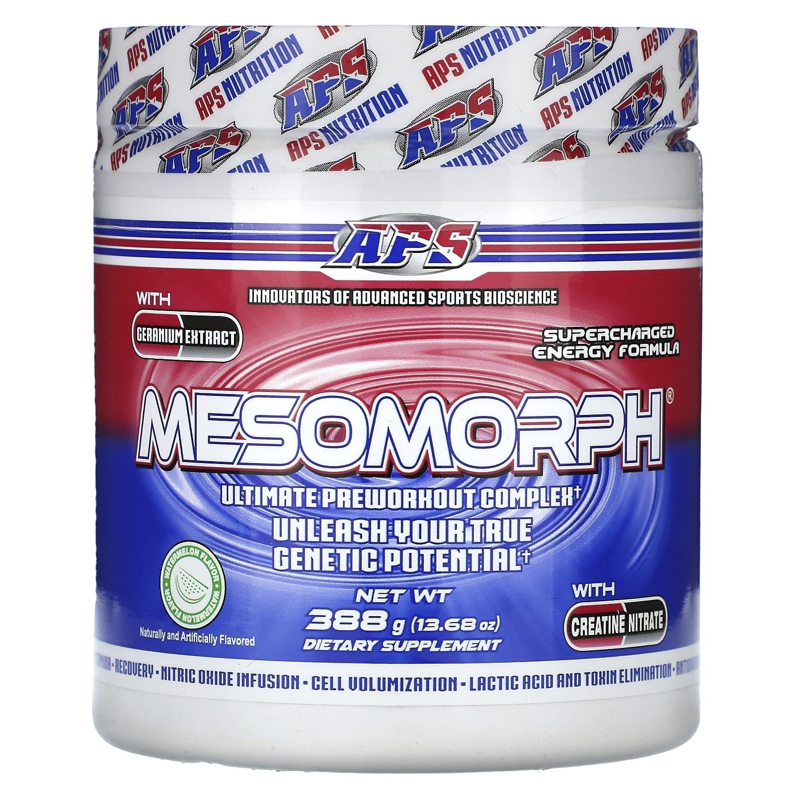 APS Mesomorph Watermelon Pre-Workout Supplement 13.68oz - Image 1